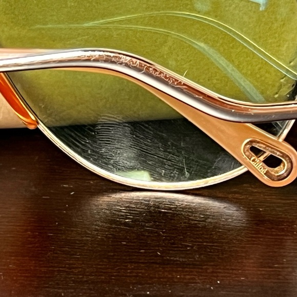 Chloe ́ Willis 64mm Navigator Sunglasses Rose/Peach - Picture 10 of 16